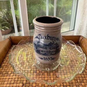 VTG Duxbury 1637 SIGNED “Handmade Rowe Pottery Works Cambridge Wis 1990”